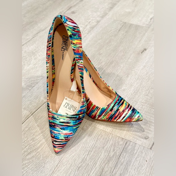 Prabal Gurung Women’s Multi Colored Print Size 7.5 (Limited Edition) - Picture 5 of 15